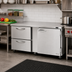 Thumbnail image #3 for Turbo Air PRO Two-Section Undercounter Refrigerator with 1 Solid Door and 2 Drawers, 18.8 Cu. Ft.