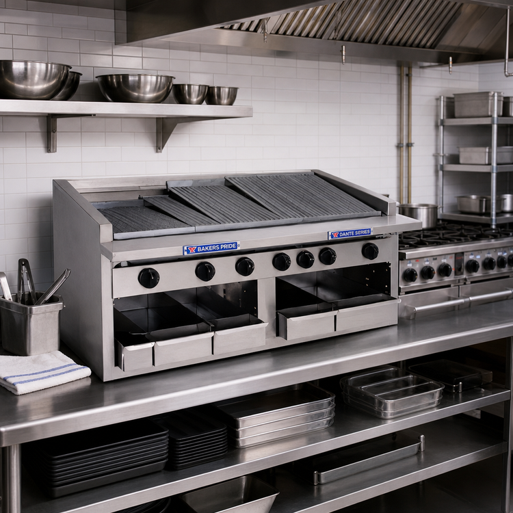 Product image #2 for Bakers Pride Dante Series C-36RS-C 36-Inch Countertop Gas Radiant Charbroiler