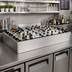 Thumbnail image #2 for Glastender Back Bar Ice Display Unit for Bottled Beverages, 60 Inch W x 24 Inch D, Stainless Steel
