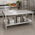 Thumbnail image #2 for John Boos GS6-3048SSK Stainless Steel Equipment Stand with Adjustable Undershelf