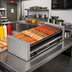 Thumbnail image #2 for Roll-A-Grill 33-Hot-Dog Slanted GripsIt Hot Dog Roller Grill, 230V