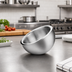 Thumbnail image #2 for Small Double-Wall Angled Insulated Stainless Steel Display Bowl, 1-1/2 Qt, 8-1/3 Inch Diameter