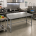 Thumbnail image #2 for Spec-Master Marine Series 14-Gauge 300 Series Stainless Steel Work Table with 4-1/2 Inch Backsplash, 60 x 36 Inches