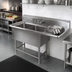 Thumbnail image #2 for John Boos Pro-Bowl Two-Compartment Stainless Steel Sink with 24-Inch Right Drainboard