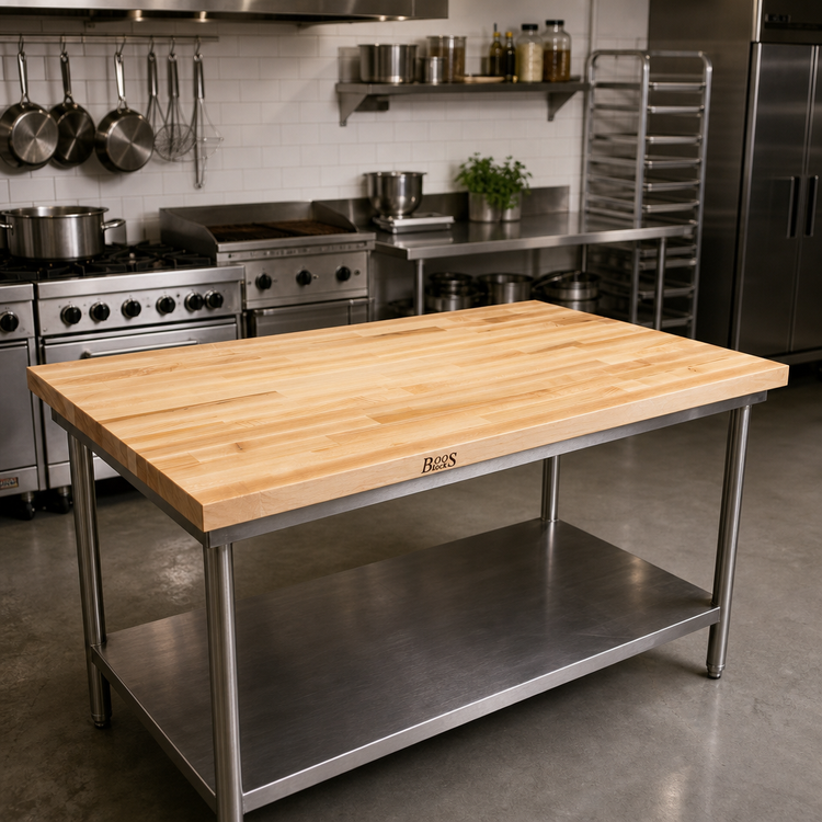Product image #2 for Boos Block Northern Hard Rock Maple Blended Rails, Edge Grain Kitchen Countertop, 72" x 36" x 1-1/2" Thick, Varnique Finish
