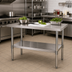 Thumbnail image #2 for Quantum 304 Stainless Steel Work Table with Adjustable Undershelf, 48
