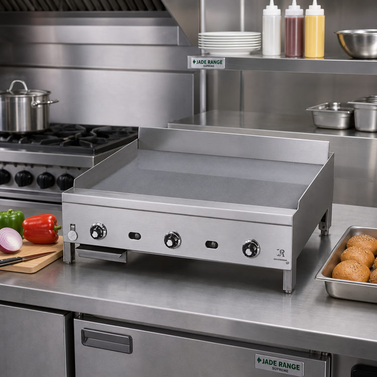 Product image #2 for Jade Range Supreme JGT-2424 24 Inch Countertop Gas Griddle with 1" Steel Plate
