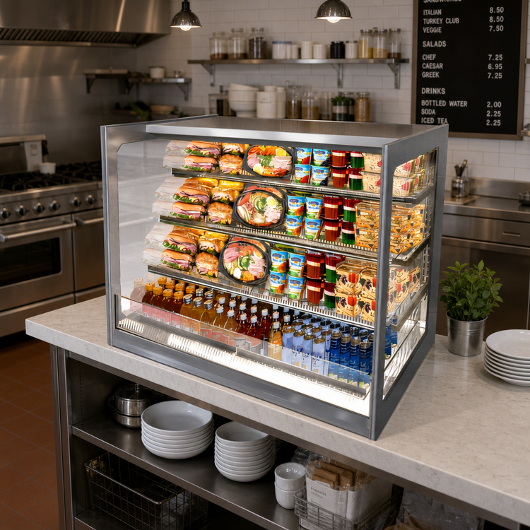 Product image #2 for Federal Industries Italian Glass Series 60-Inch Self-Service Non-Refrigerated Countertop Pastry Display Case
