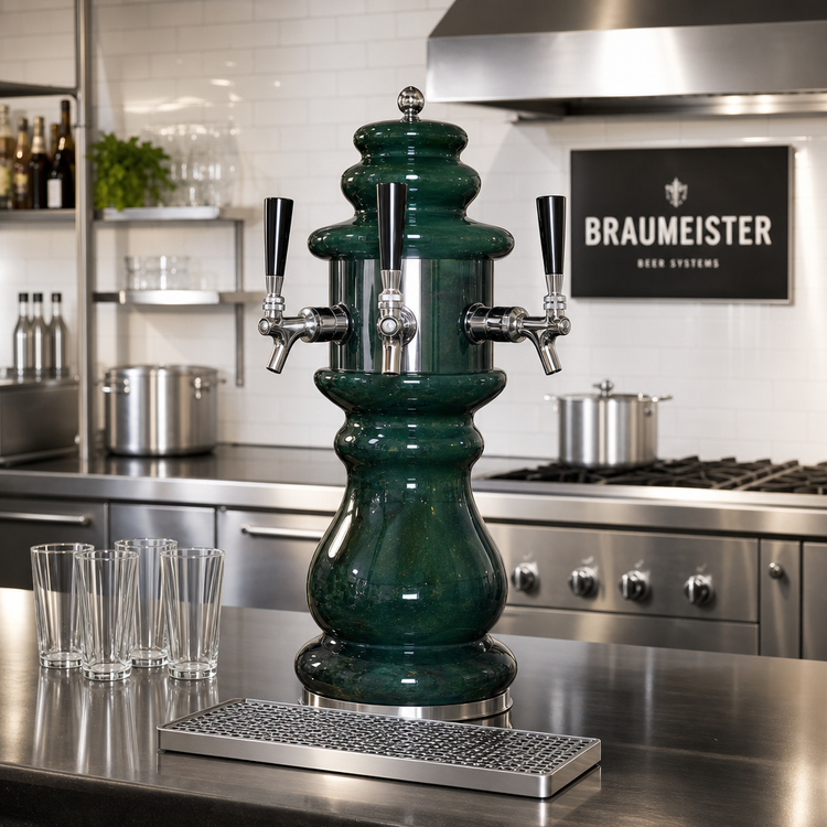 Product image #2 for Braumeister Countertop Air-Cooled 3-Faucet Draft Beer Tower