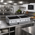 Thumbnail image #2 for Garland GTBG60-AB60 60-Inch Heavy-Duty Countertop Gas Ceramic Briquette Charbroiler with Adjustable Cast Iron Grates