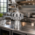 Thumbnail image #2 for Perlick Gambrinus 4-Faucet Countertop Glycol-Cooled Draft Beer Tower, Satin Chrome