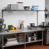 Thumbnail image #2 for Eagle Valu-Master Quad-Adjust Wire Shelf, 72 x 24 Inches, Pewter Gray Epoxy, 600 lb. Capacity