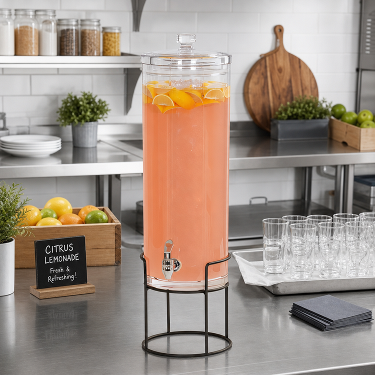 Product image #2 for Cal-Mil Milo Round 3 Gallon Ice Beverage Dispenser