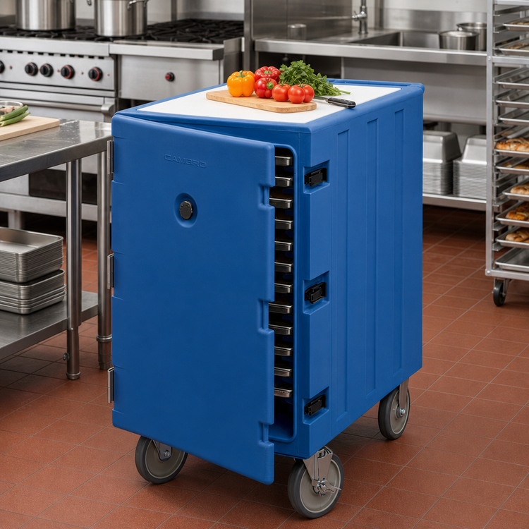 Product image #3 for Cambro Camcart Insulated Tray and Sheet Pan Cart with Removable Cutting Board