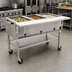 Thumbnail image #2 for Eagle Group 51-Inch Portable Electric Hot Food Table with 3 Dry Wells, Open Base, and Cutting Board
