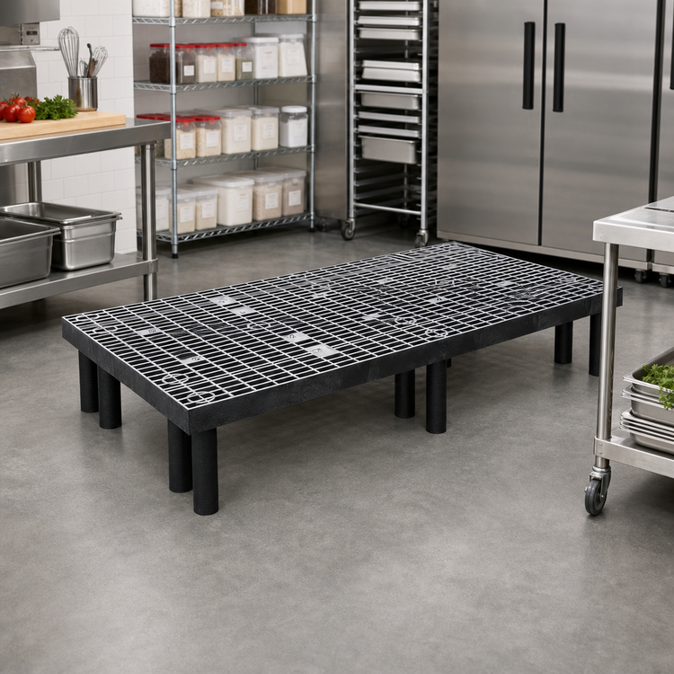 Product image #2 for Quantum Vented Polyethylene Dunnage Rack, 1500 lb. Capacity