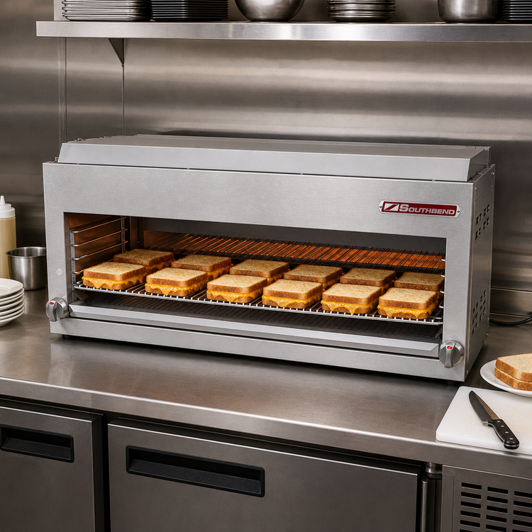 Product image #3 for Southbend Platinum Heavy Duty 36-Inch Gas Range-Mount Cheesemelter with Infrared Burners