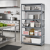 Thumbnail image #2 for IRONMAN Stationary 5-Shelf Open Steel Shelving Unit, 18 x 36 x 75 Inches