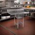 Thumbnail image #2 for Eagle Group One-Compartment Commercial Sink with Galvanized Legs, 23-1/4 x 27-1/2 Inches, 430 Stainless Steel, 9-1/2 Inch Backsplash