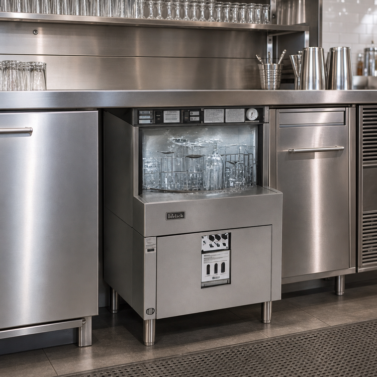 Product image #2 for Perlick PKBR24 24-Inch Batch Rotary Low-Temperature Underbar Glasswasher