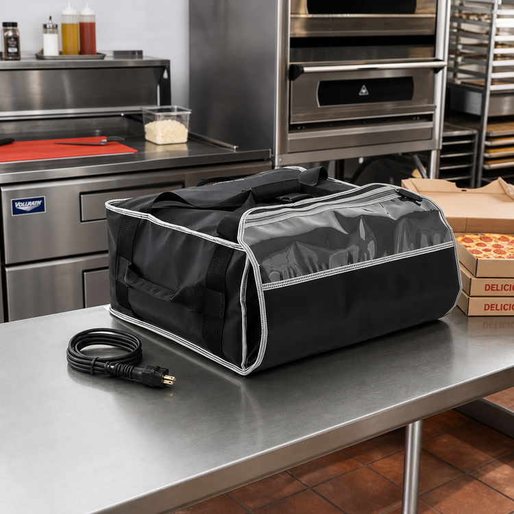 Product image #2 for Vollrath 18-Inch Insulated Pizza Delivery Bag with Heat Pad and 120VAC Cord, 5-Series