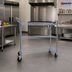 Thumbnail image #2 for Omcan 3-Tier Chrome Plated Wire Stock Cart with Double Handle, 24 x 48 Inches, 600 lb. Capacity