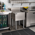 Thumbnail image #3 for Perlick Top Shelf 18-Inch Wide Stainless Steel Underbar Drainboard with Backsplash