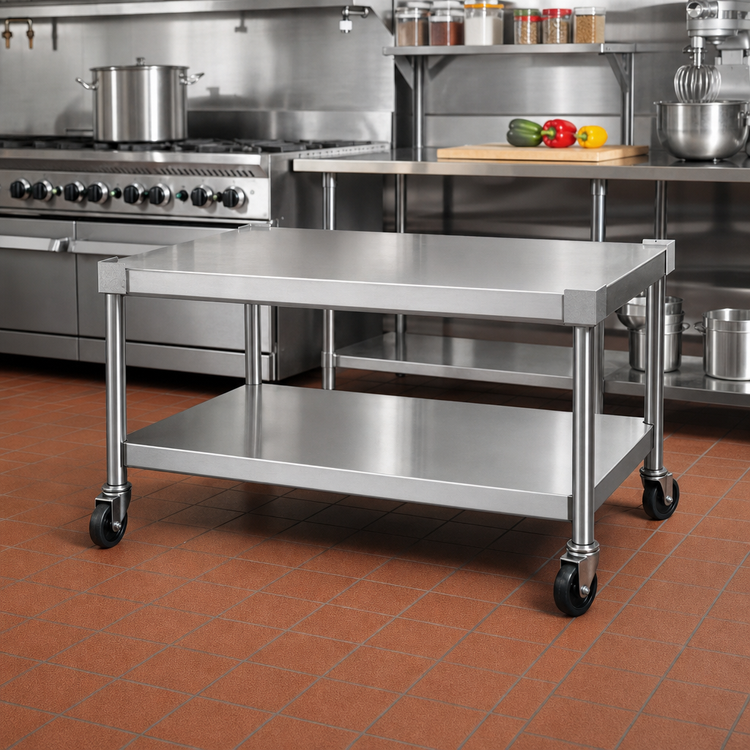 Product image #2 for Jade Range ST-36 36-Inch Stainless Steel Equipment Stand with Open Base and Undershelf