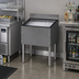 Thumbnail image #2 for CHOICE Extra Deep 42-Inch Underbar Ice Bin with Backsplash, 162 lb. Capacity