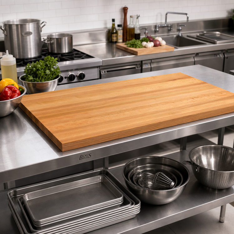Product image #2 for John Boos Appalachian Red Oak Edge Grain Kitchen Countertop, 72 x 25 x 1-1/2 Inches, Varnique Finish