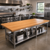 Thumbnail image #2 for Appalachian Red Oak Island Countertop, 120 x 48 x 1-3/4 Inch, Penetrating Oil Finish