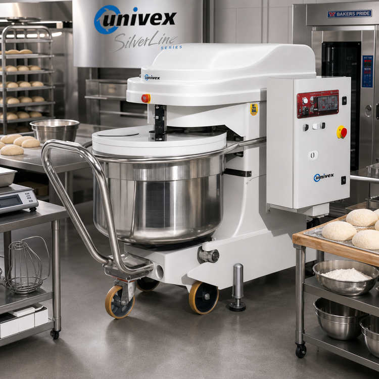 Product image #2 for Univex Silverline SL300RB Removable Bowl Spiral Dough Mixer, 660 lb Capacity