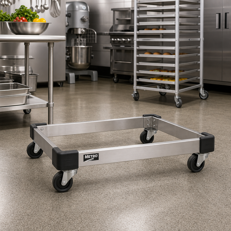 Product image #2 for Metro 30-Inch x 21-Inch Stainless Steel Truck Dolly Frame with Corner Bumpers