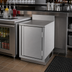 Thumbnail image #3 for BK Resources Call Series Stainless Steel Underbar Cabinet, Flat Top, Pedestal Base, 18 x 21 Inches