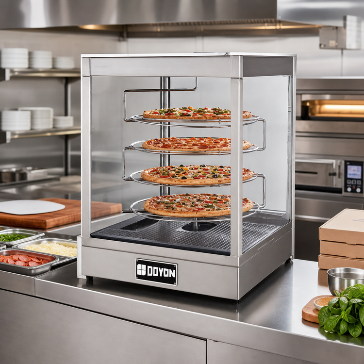 Product image #2 for Doyon DRPR4S Countertop Rotating Rack Pizza Food Warmer/Display Case