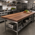 Thumbnail image #2 for Boos Block American Black Walnut Kitchen Countertop, Full-Length Edge Grain, 84 x 32 x 3 Inches