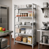 Thumbnail image #3 for Cambro Camshelving Premium 5-Tier Solid Stationary Starter Shelving Unit, 24 x 42 x 84 Inches, Speckled Gray