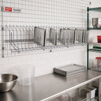 Thumbnail image #2 for Metro SmartWall TDR48K4 48-Inch Grid-Mounted Tray Drying Rack, Gray Epoxy-Coated with Microban