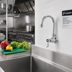 Thumbnail image #2 for Fisher 67601 Wall-Mount Single-Hole Faucet with 6-Inch Swing/Swivel Spout, Lever Handle, Stainless Steel, 1/2-Inch Female Inlet