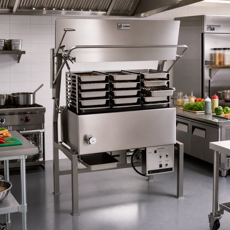 Product image #2 for Legion Skittle 10° Tilt Gas Multi-Function Cooker with 31.2-Gallon Kettle