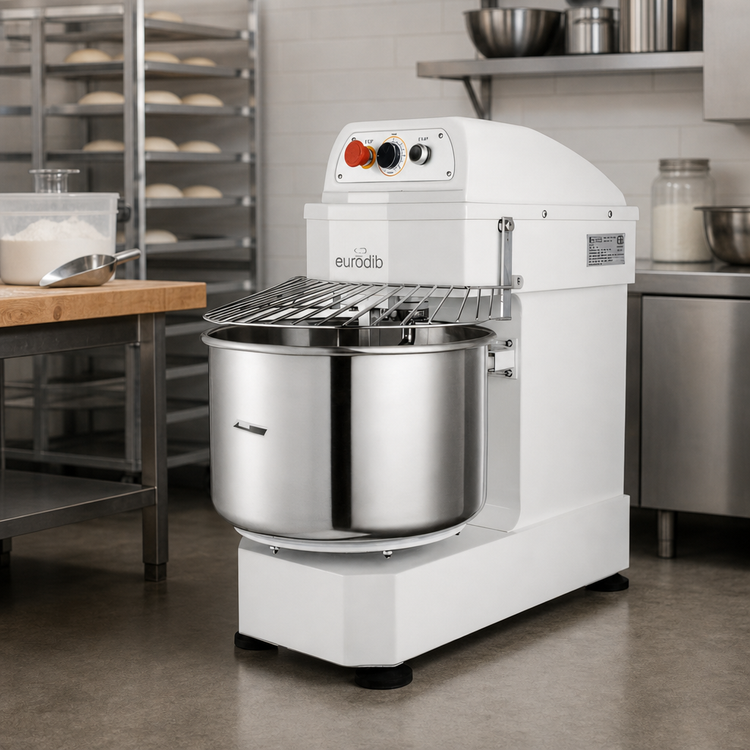 Product image #2 for Eurodib LM30TETL 30 Qt Fixed Bowl Spiral Dough Mixer