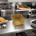 Thumbnail image #3 for American Metalcraft Square Laser-Cut Stainless Steel Fry Basket, Gold, 5 x 5 x 3 Inches