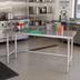 Thumbnail image #2 for John Boos Stallion 120 Inch x 24 Inch Stainless Steel Flat Top Work Table with Safety Edge