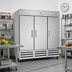 Thumbnail image #2 for Kelvinator Commercial 81-Inch Three-Section Reach-In Freezer, 72 Cu. Ft., Bottom-Mount Self-Contained Refrigeration