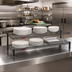 Thumbnail image #2 for QuadTruss 2-Tier Front Case Merchandise Cantilevered Wire Shelving Unit, 60W x 14D x 14H
