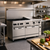 Thumbnail image #2 for Vulcan Endurance 60-Inch Gas Restaurant Range with 6 Burners, 24-Inch Manual Griddle, and 2 Standard Ovens