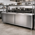 Thumbnail image #2 for Eagle Spec-Master 120-Inch x 18-Inch Stainless Steel Plate Cabinet with Sliding Doors