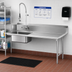 Thumbnail image #2 for Advance Tabco Special Value Series Straight-Soil Dishtable with Pre-Rinse Sink, Right-Hand, 71 Inch, 304 Stainless Steel