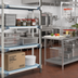 Thumbnail image #2 for MetroMax i 30 Inch W x 24 Inch D Vented Blue Polymer Shelf with Microban