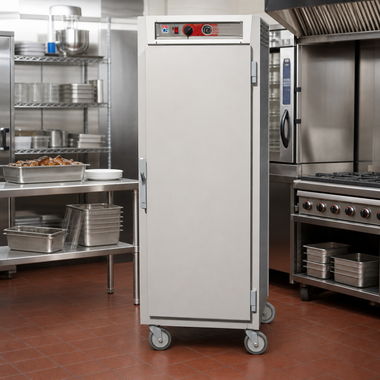 Product image #2 for Metro C5 6 Series Full-Height Pass-Thru Heated Holding Cabinet with Solid Front and Glass Rear Door